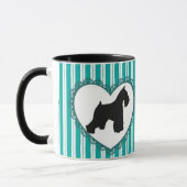 Coeurs de Schnauzers et tasse de café (Gauche)