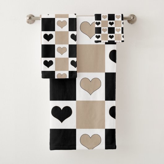 Coeurs de tableau de bord en format, noir et blanc (En situation)