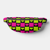 Coeurs de tableau de bord - Vert citron, rose chau (Poser)