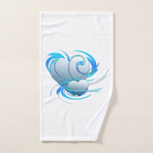 Coeurs de tourbillon (Serviette à main)