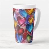 Coeurs de verre - Latte Mug (Angle droit)
