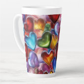 Coeurs de verre - Latte Mug (Angle gauche)