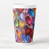 Coeurs de verre - Latte Mug (Devant)