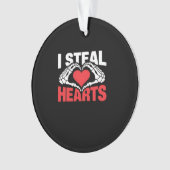 Coeurs de vol Valentines Jour Funny Skeleton Hand  (devant)