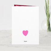 Coeurs déçus Soyez ma carte valentine pliée (Dos)