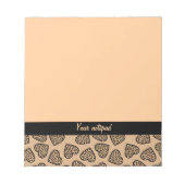 Coeurs d'impression Cheetah Bloc-notes (Devant)