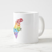 Coeurs d'Israël surdimensionné Mug (Devant droit)