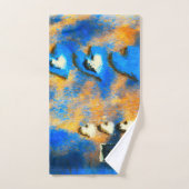 Coeurs D'Or Et Baisers Nombreux (Serviette à main)