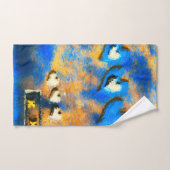 Coeurs D'Or Et Baisers Nombreux (Serviette à main)