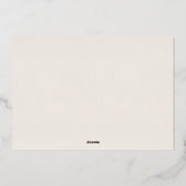 Coeurs d'or Rose ivoire Quinceañera Invitation (Verso)