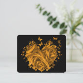 Cœurs d'Or Roses et Papillons RSVP (Debout devant)