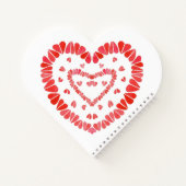 COEURS DOUCES Forme cardiaque Carnet spiral (Dos)