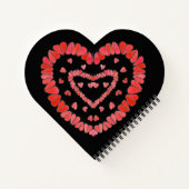 COEURS DOUCES II Forme cardiaque Carnet spiral (Dos)