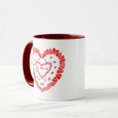 COEURS DOUCES Maroon Combo Mug (Devant gauche)