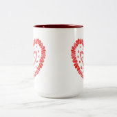 COEURS DOUCES Tall Maroon Mug à deux tons (Centre)