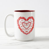 COEURS DOUCES Tall Maroon Mug à deux tons (Gauche)