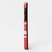 Coeurs doux coque iphone de nom rose (Dos/Gauche)