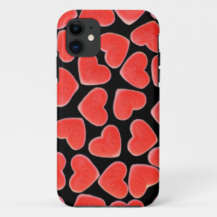 Coeurs doux coque iphone noir