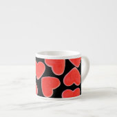 Coeurs doux Mug espresso noir (Devant droit)