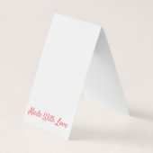 Coeurs doux Plier sur la carte d'oreille (Dos)