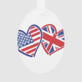 Coeurs du drapeau américain et britannique (dos)
