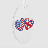 Coeurs du drapeau américain et britannique (devant)