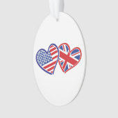 Coeurs du drapeau américain et britannique (devant)