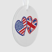 Coeurs du drapeau américain et britannique (devant)