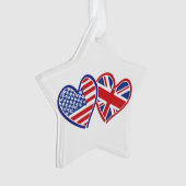 Coeurs du drapeau américain et britannique (devant)