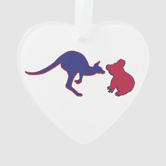 Coeurs du drapeau australien et américain (dos)