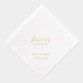 Coeurs | Élégant Script Memorial Funeral (Droite)