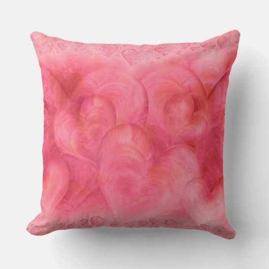 Coeurs Élégants Lance Oreiller (Recto)