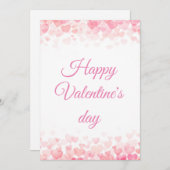 Cœurs en abondance : Carte Joyeuse Saint-Valentin (Devant / Derrière)