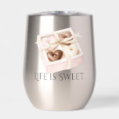 Cœurs en Chocolat Rose Pâle Beige (Avant)