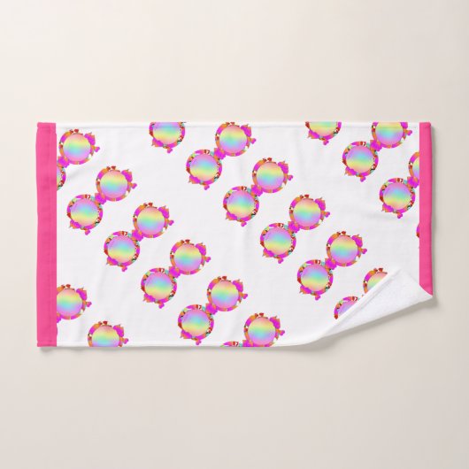 COEURS encadrées (Serviette à main)