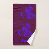 cœurs,Ensemble de serviettes de bain, ensemble,mai (Serviette à main)