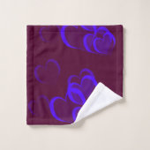 cœurs,Ensemble de serviettes de bain, ensemble,mai (Gant de toilette)