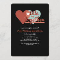 Coeurs ensemble Invitation
