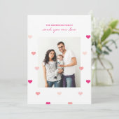 Coeurs épars carte photo de la Saint Valentin (Debout devant)