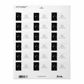 ***COEURS ET ANNEAUX MARIAGES**** ÉTIQUETTE DE ADR (Feuille entière)