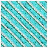 Coeurs et dentelle tissu Motif/vert (Détail)
