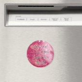 Coeurs et diamants roses HDIGEBTT? Magnet (In Situ (Lave-vaisselle))