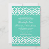 Coeurs et faire-part de mariage de Fleur de Lis - (Devant)