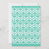 Coeurs et faire-part de mariage de Fleur de Lis - (Dos)