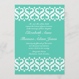 Coeurs et faire-part de mariage de Fleur de Lis -