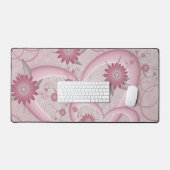 Coeurs et fleurs Abstraits roses Aimer l'art fract (Clavier et souris)