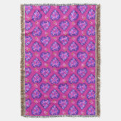 Coeurs et fleurs magenta chic Lancer la couverture (devant Vertical)