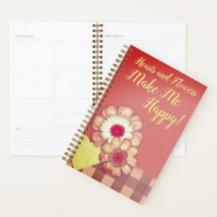 Coeurs et fleurs me rendent heureux Journal person