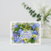 COEURS ET HYDRANGEAS ~ Carte postale (Debout devant)