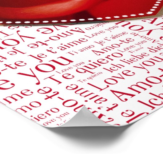 Coeurs et lettres - affiche (Coin)